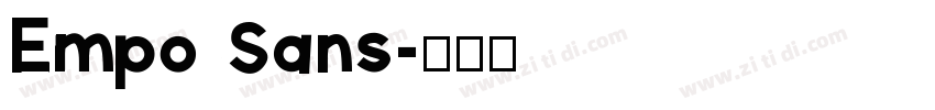 Empo Sans字体转换
